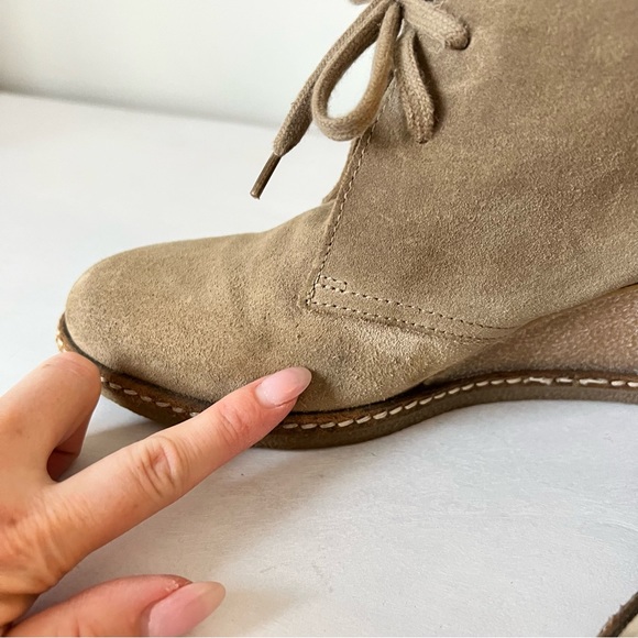 J. Crew MacAlister Wedge Lace Up Bootie - Picture 6 of 7